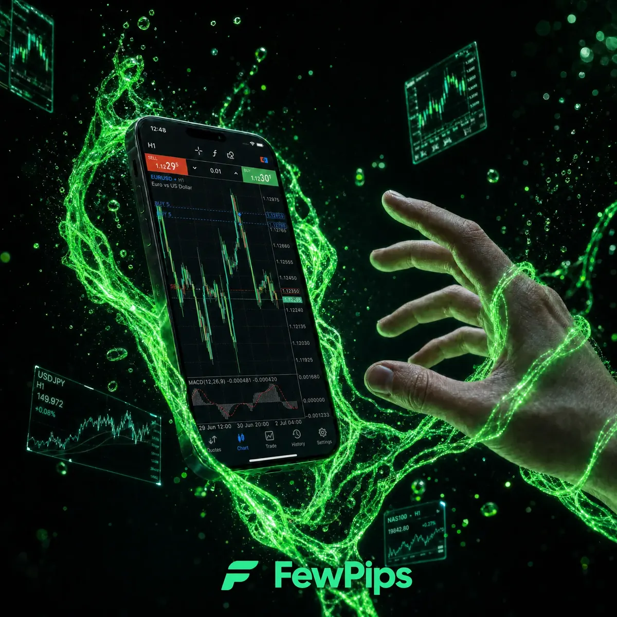 Fewpips trading platform brand visual
